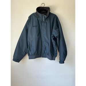Vintage Columbia Monroe‎ Water Warm Fuzzy Lining Zip Jacket Blue Men's Size XL